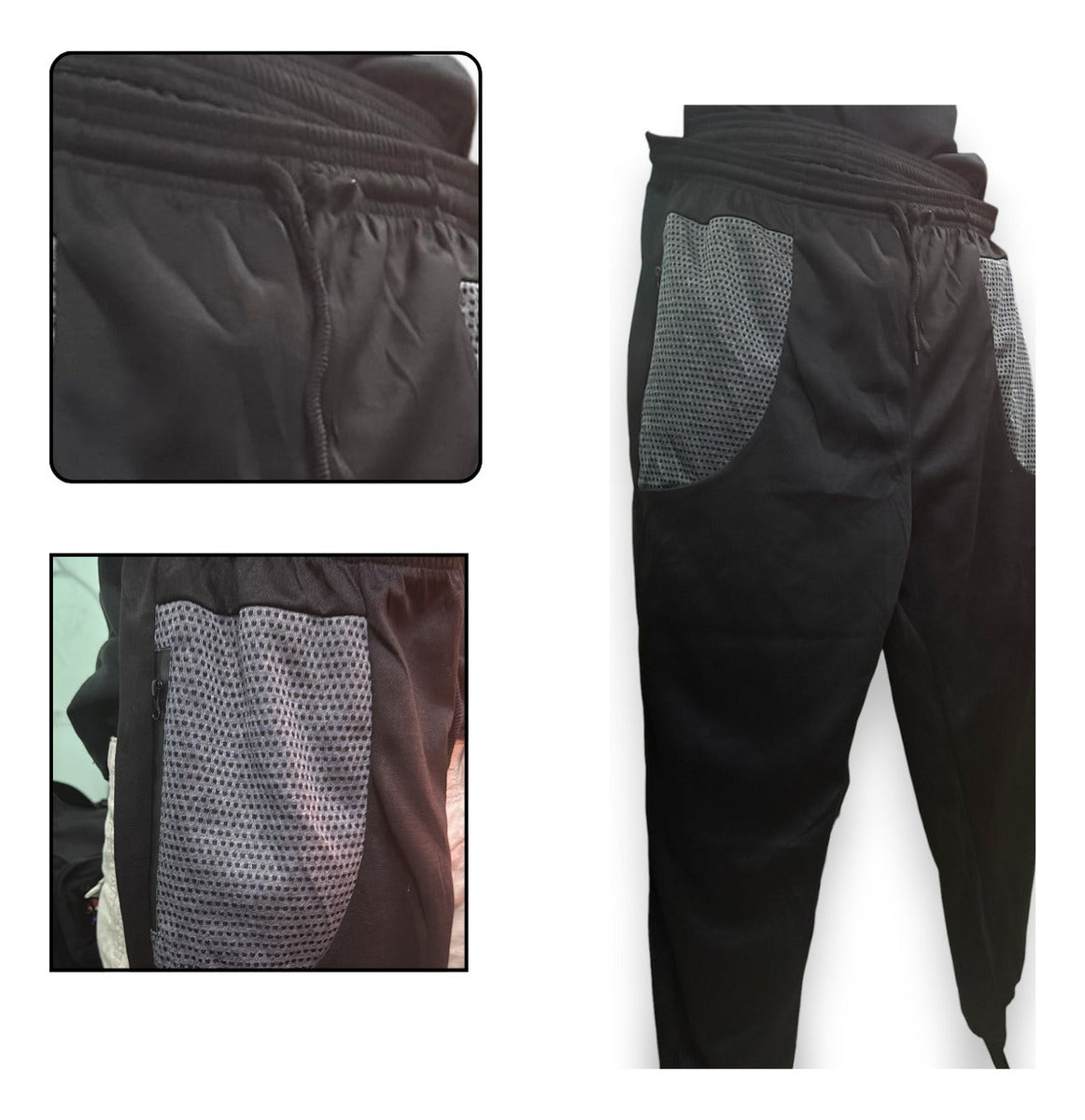 Pants Jogger Deportivo Gym Bolsas Red Con Cierre
