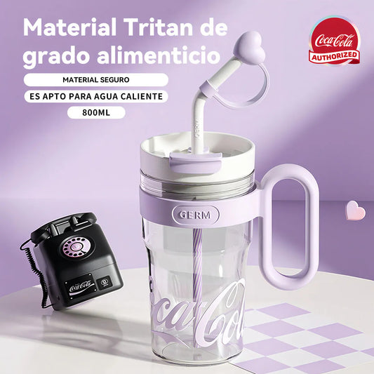 Vaso 800ml 27oz Vaso Popote Vaso Reutilizable Coca-cola