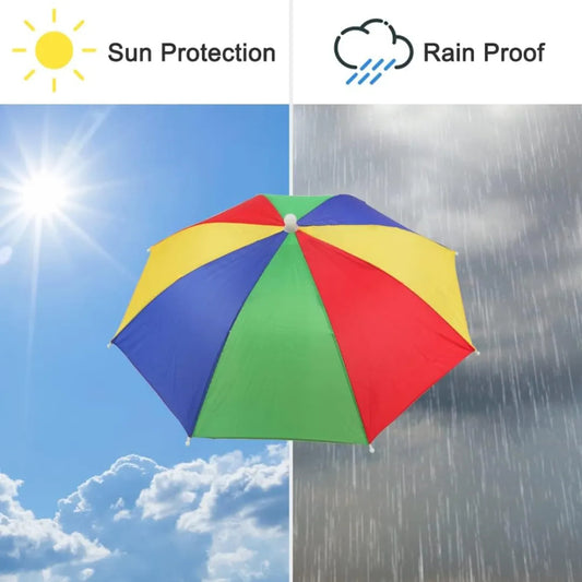Paraguas Gorro Portátil Sombrilla Para Cabeza Surtido