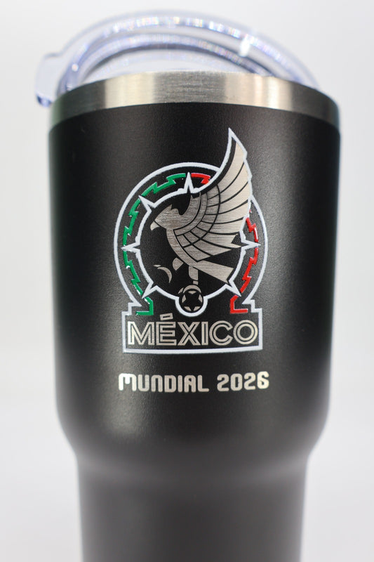 Termo tipo yeti 30 oz color negro selección mexicana