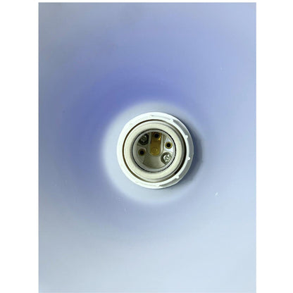 Lámpara Colgante Base de Hierro y Pantalla de Vidrio en Blanco y Azul, 153cm  / Yo Yo CDC015