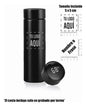 Termo dgital 500 ml color negro con grabado