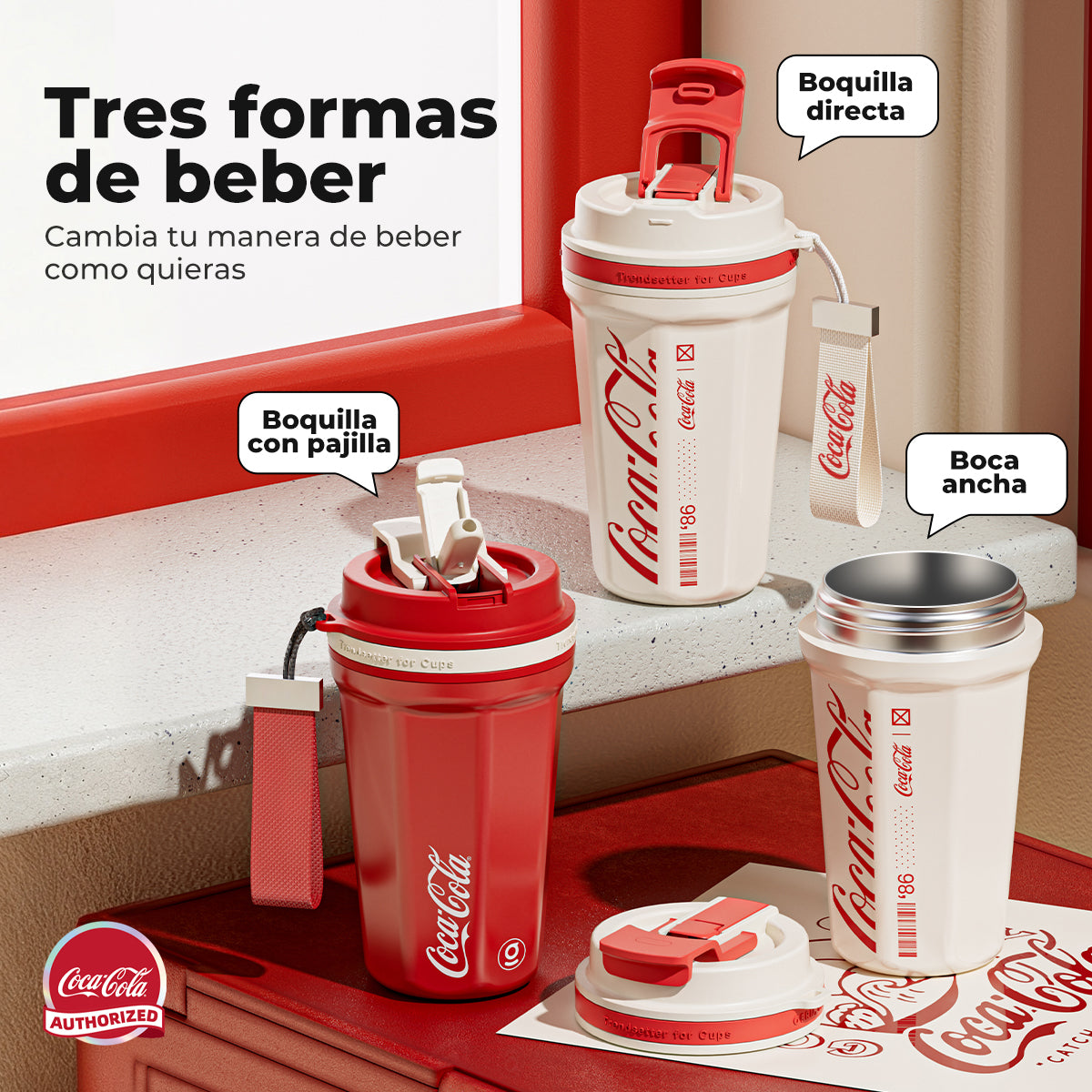 Vaso De Cafe Eidicion Coca-cola 550ml Acero Inoxidable