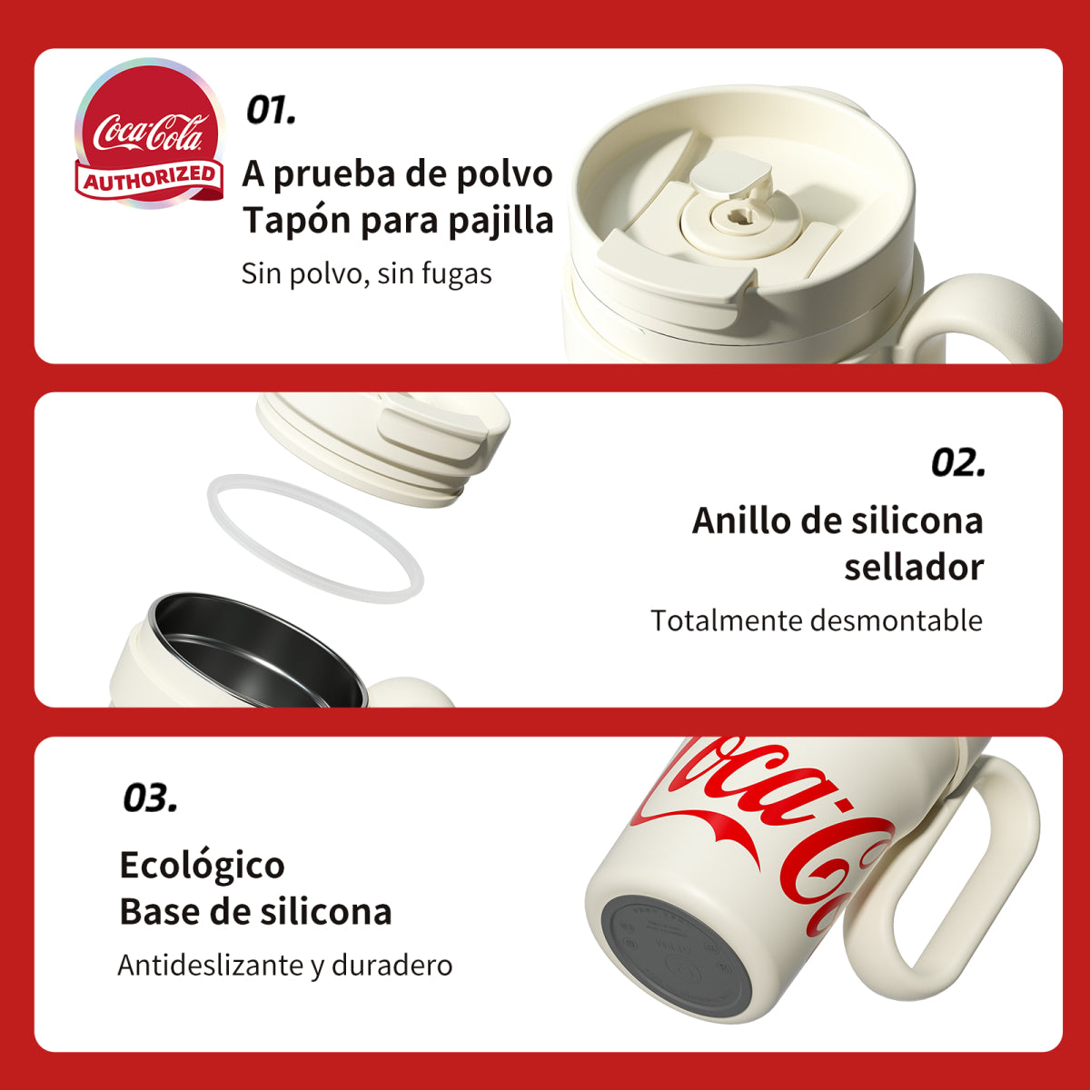 Vaso Térmico Grande 1100ml Edición Conjunta Coca-cola