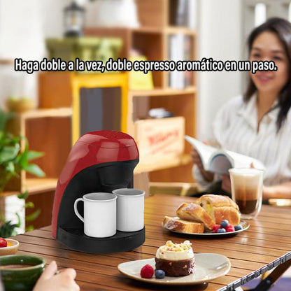 Cafetera Doméstica De Doble Taza, Semiautomática, Tipo Goteo