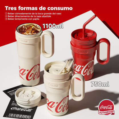 Vaso Térmico Grande 1100ml Edición Conjunta Coca-cola