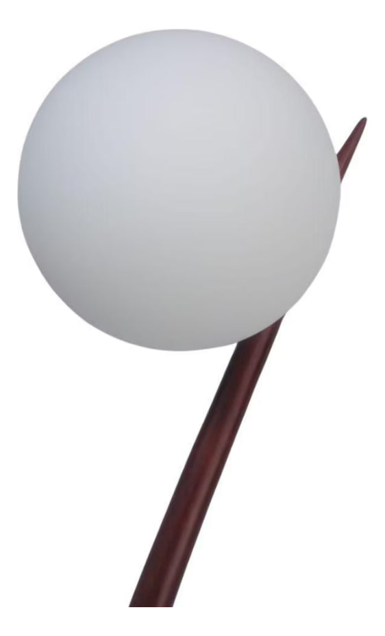 Lámpara De Pie Incandescente Led 150 Cm Base Madera