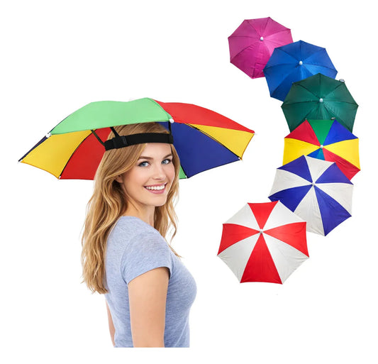 Paraguas Gorro Portátil Sombrilla Para Cabeza Surtido