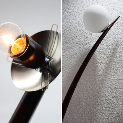 Lámpara De Pie Incandescente Led 150 Cm Base Madera