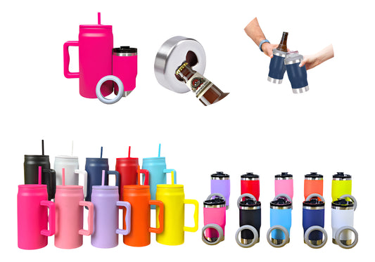 kit termo duo Termo 50oz Y Portalatas De Cerveza Colores