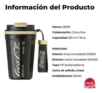 Vaso De Cafe Eidicion Coca-cola 550ml Acero Inoxidable