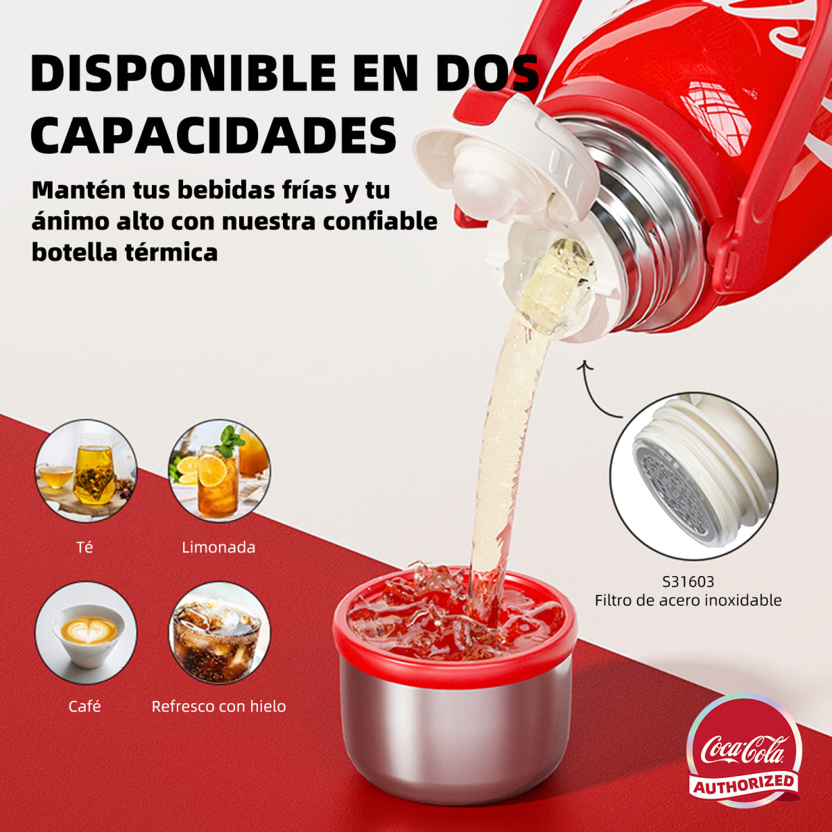 Botella Termo Ritmo 800ml Edición Conjunta Coca-cola