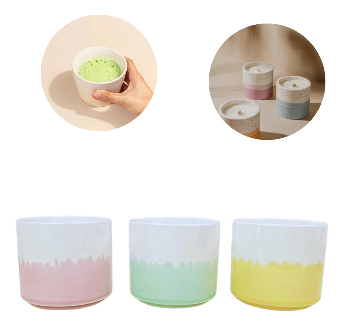 Vaso Apilable 350 ML De Cerámica Café Te