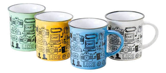 Taza De Figuras Para Cafe Te De Ceramica