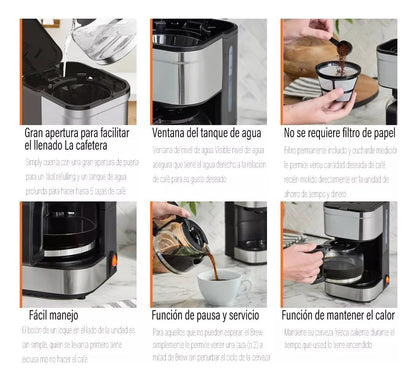 Cafetera Eléctrico, Semi Automática De Goteo 110v