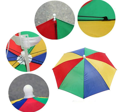 Paraguas Gorro Portátil Sombrilla Para Cabeza Surtido