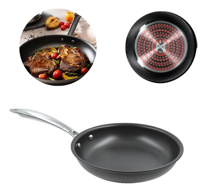 Sartén Antiadherente De Acero Inoxidable 25 Cm Teflón