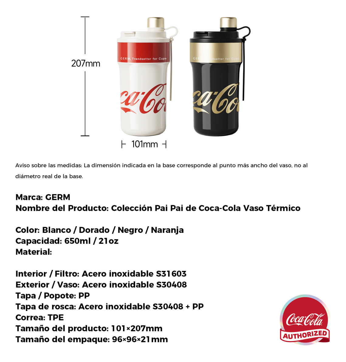 Termo Tipo Pai Pai Edicion Conjunta Coca-cola 650ml