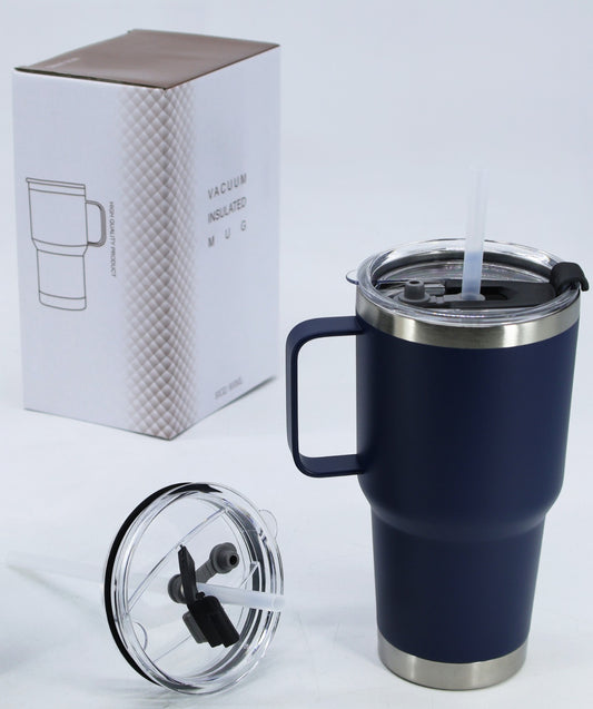 Termo tipo yeti con agarradera 30 oz color azul