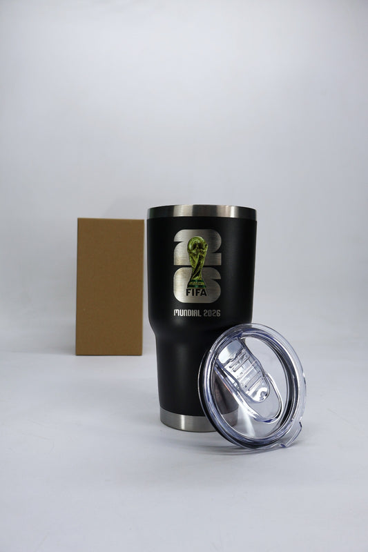 Termo tipo yeti 30 oz color negro mundial