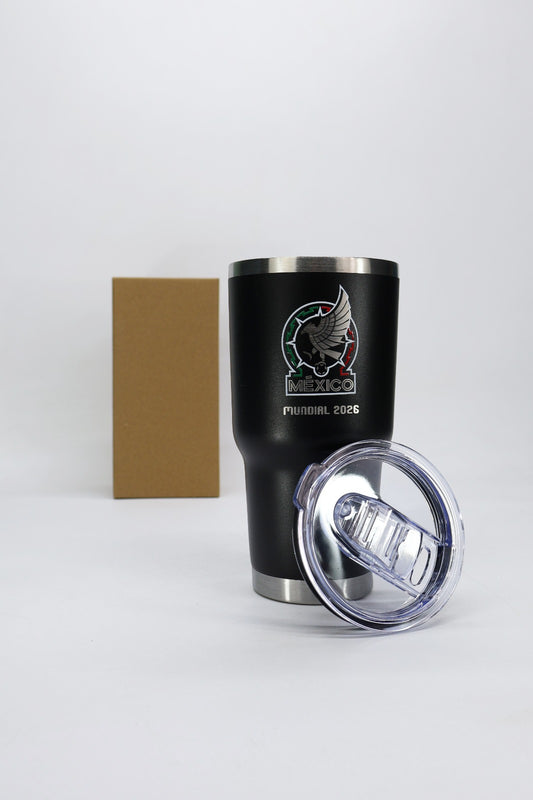 Termo tipo yeti 30 oz color negro selección mexicana