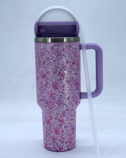 Termo tipo stanley 40 oz diseño flores mod. C41
