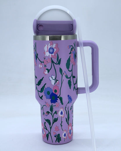 Termo tipo stanley 40 oz diseño flores mod. C42