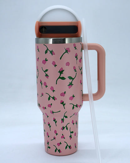 Termo tipo stanley 40 oz diseño flores mod. C42