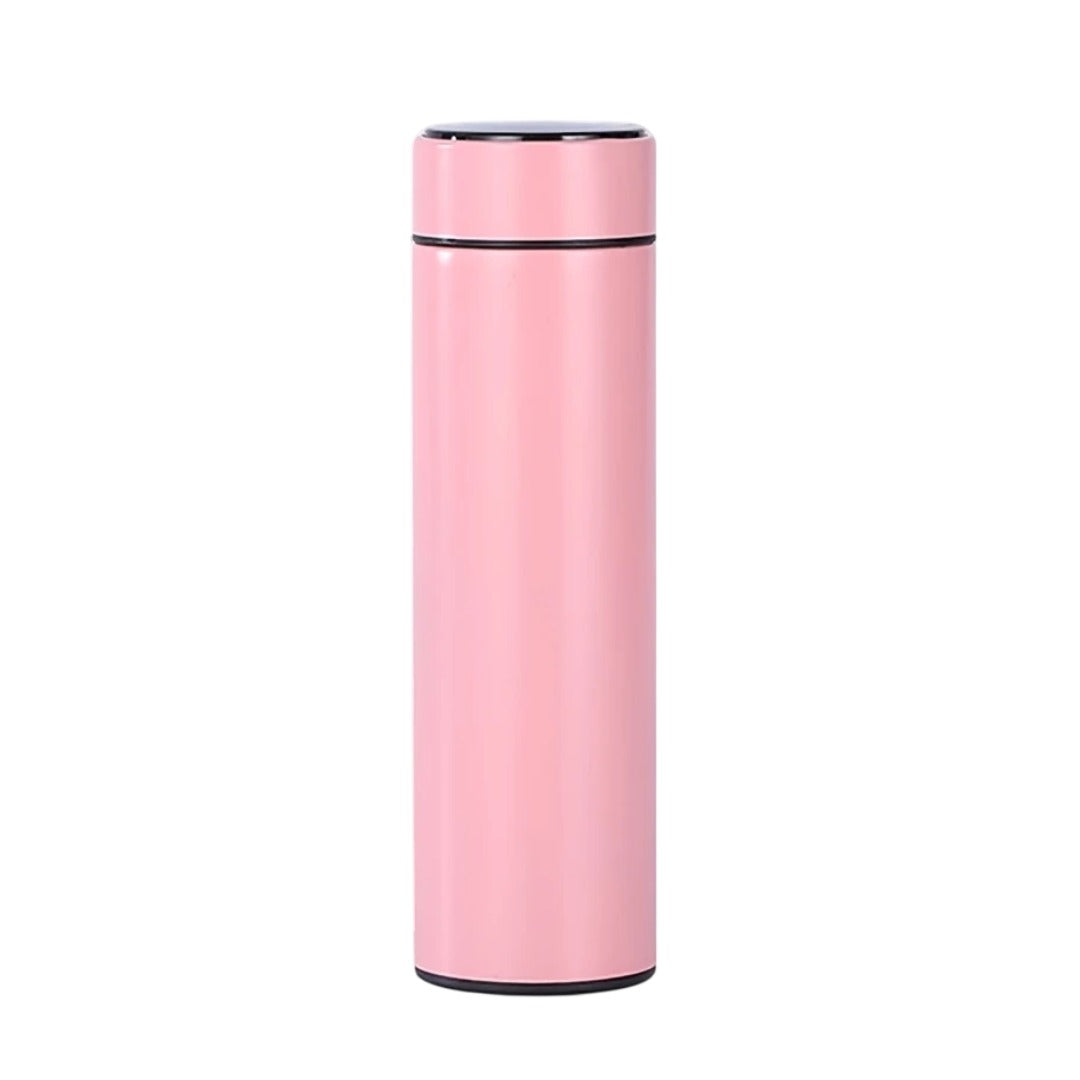 Termo Inteligente Digital Temperatura Led 500 ML rosa