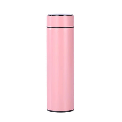 Termo Inteligente Digital Temperatura Led 500 ML rosa
